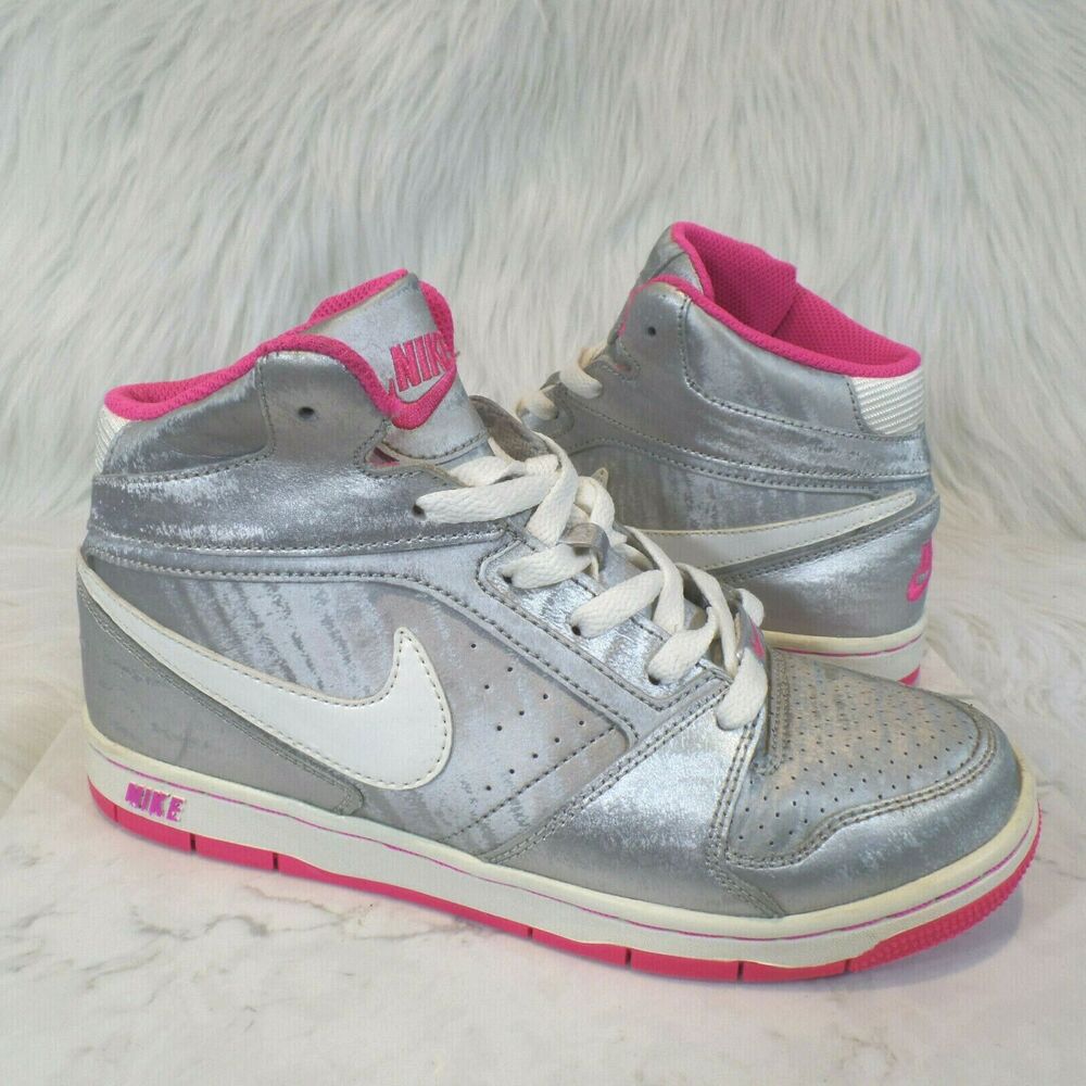 Nike Prestige IV High Premium Silver Women Shoes Sneakers Sz 6.5 Y2K